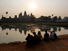 Morgenstimmung am Angkor Wat