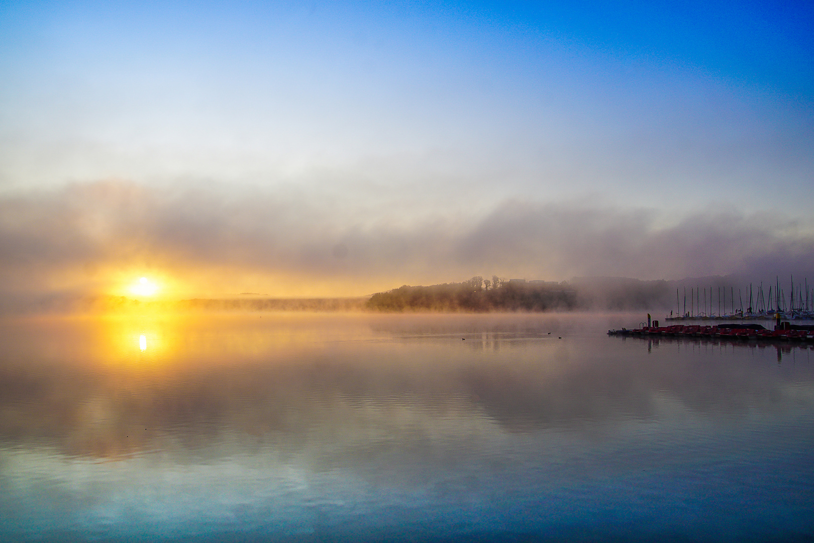 Morgenstimmung am Bostalsee