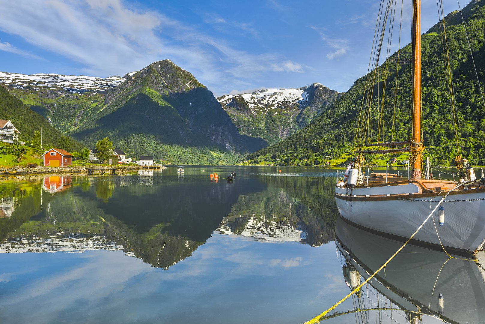 Morgenstimmung am Fjord