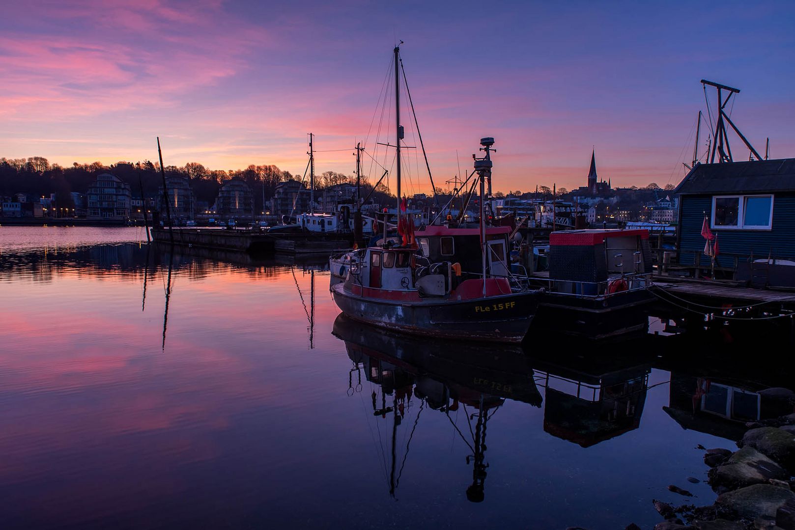 Morgenstimmung am Flensburger Hafen