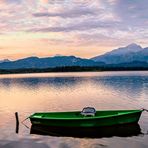 Morgenstimmung am Hopfensee. Panorama