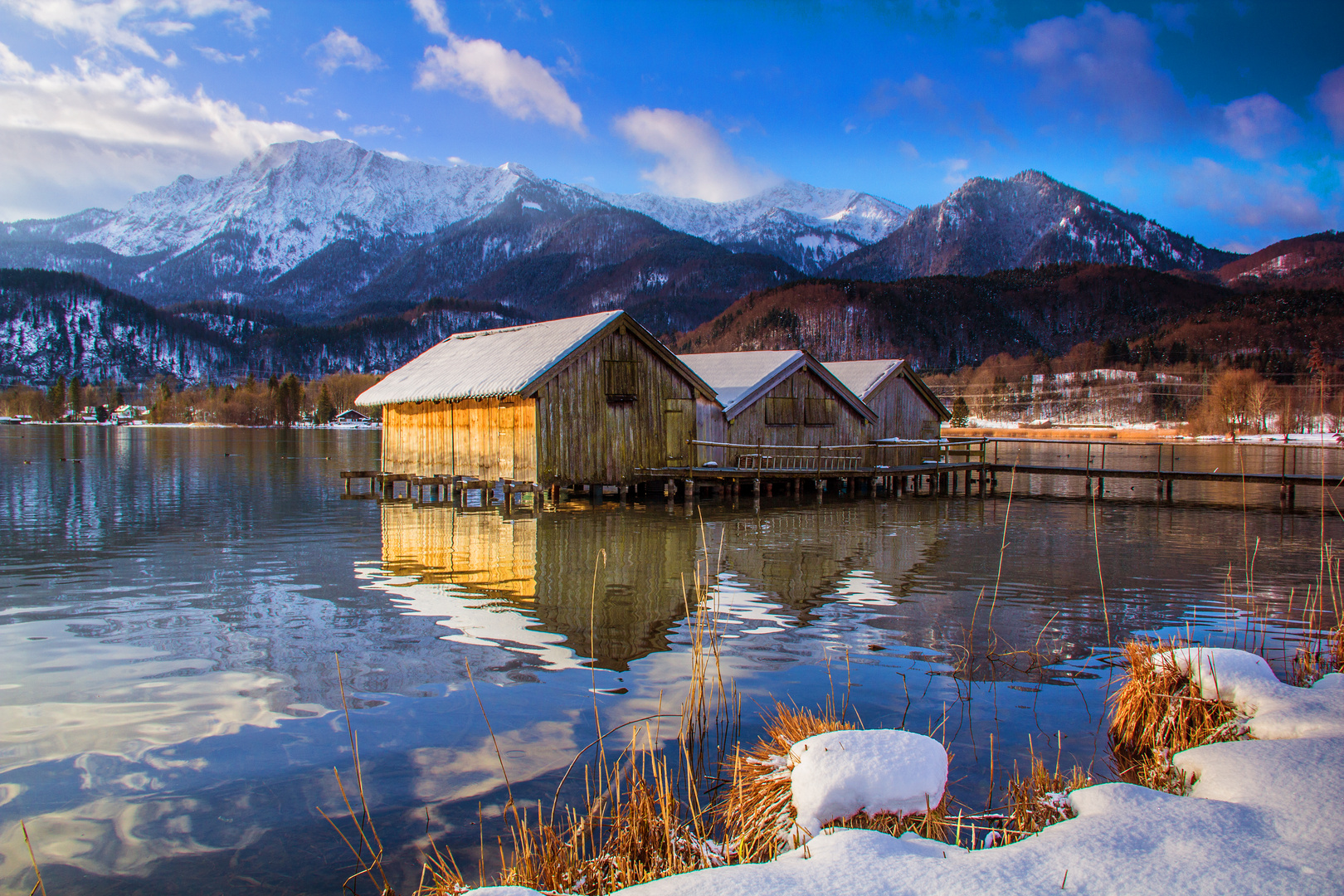 Morgenstimmung am Kochelsee.