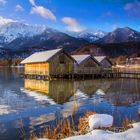 Morgenstimmung am Kochelsee.