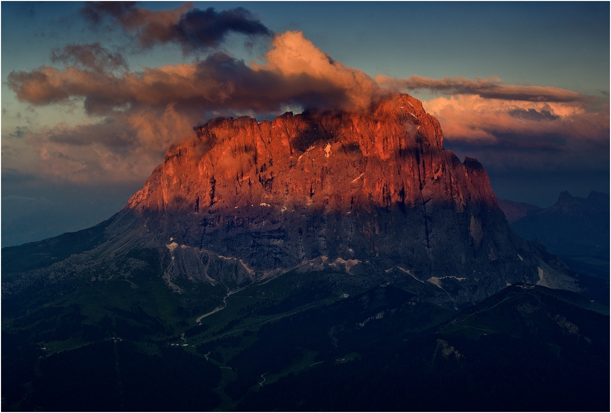 Morgenstimmung am Langkofel