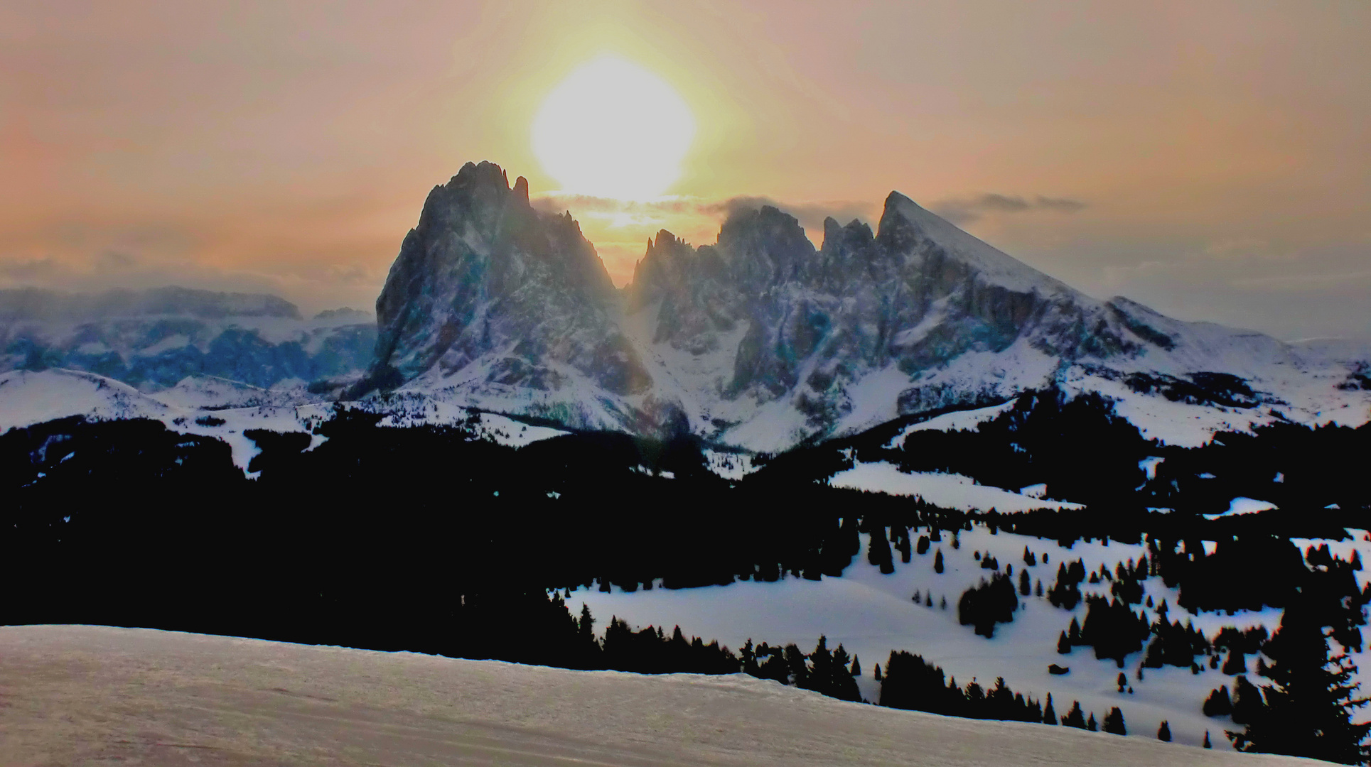 Morgenstimmung am Langkofel