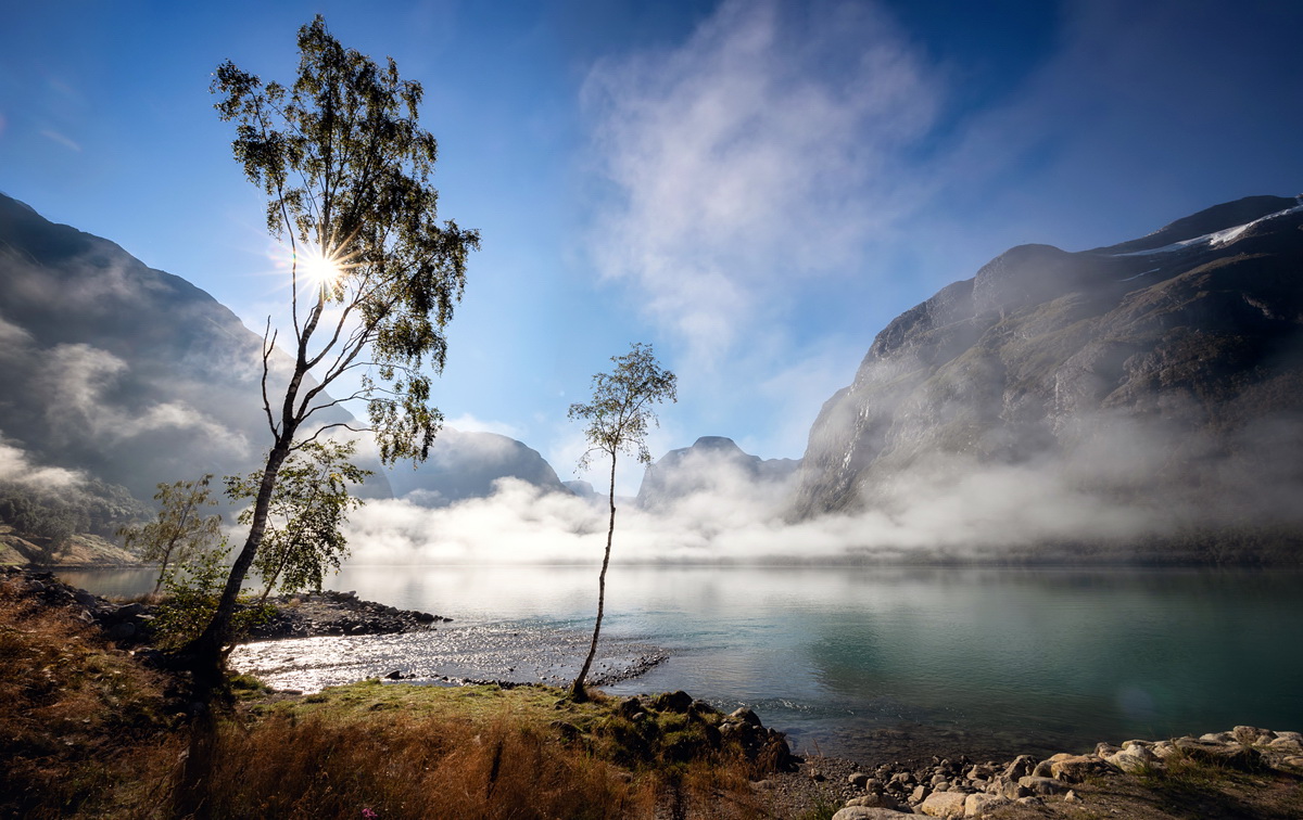 Morgenstimmung am Lovatnet See