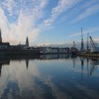 Morgenstimmung am Lübecker Stadthafen