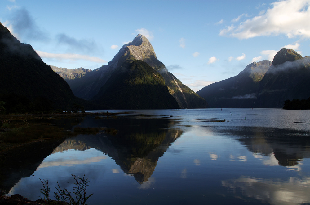 Morgenstimmung am Mitre Peak