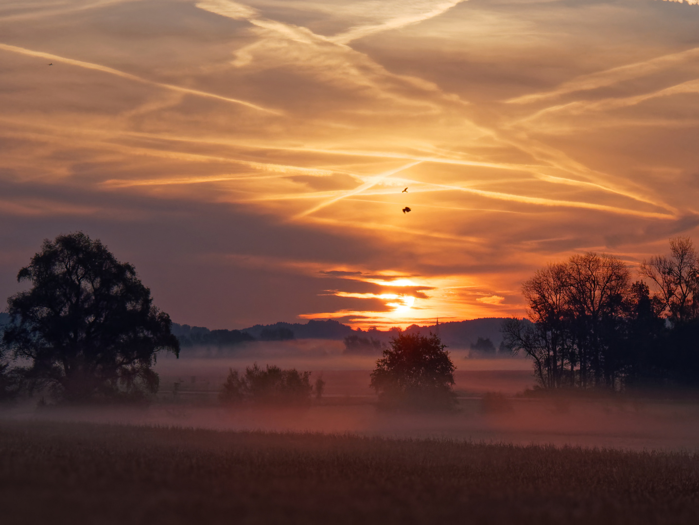 Morgenstimmung am Münchner Flughafen