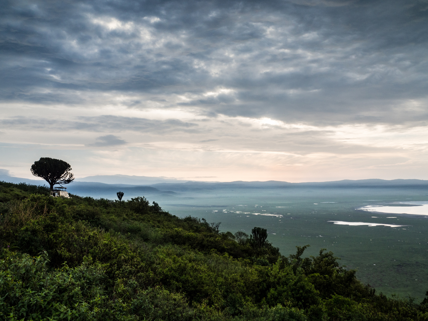 Morgenstimmung am Ngrongorocrater in Tansania