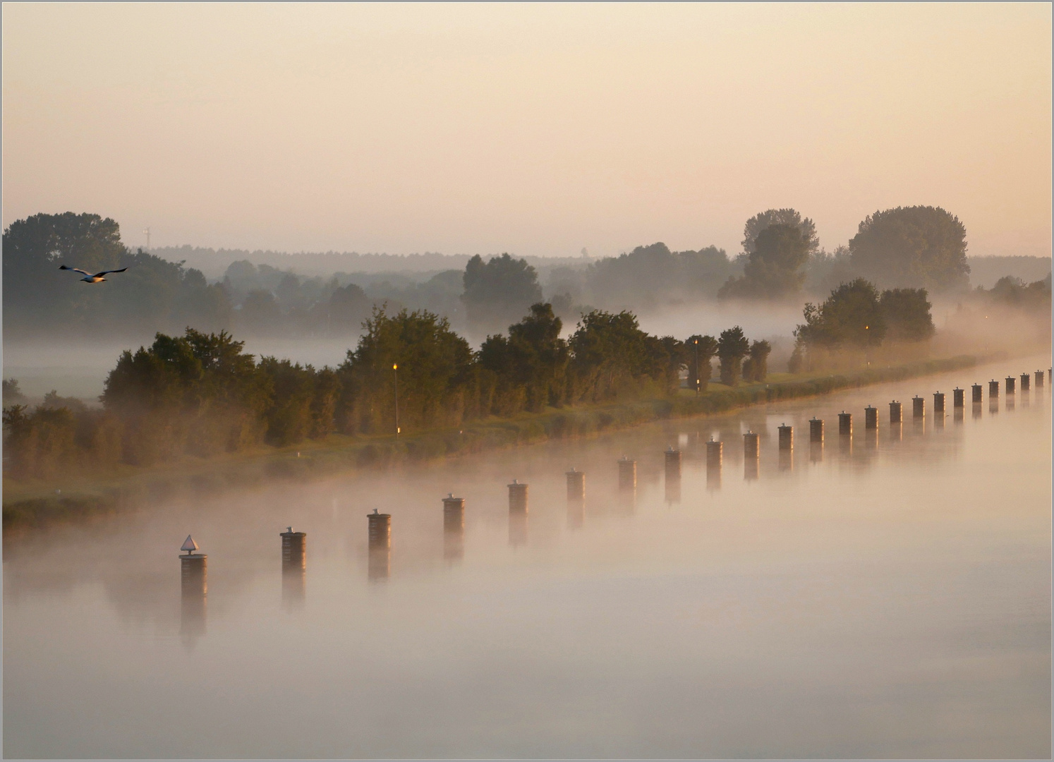 Morgenstimmung am Nord-Ostsee-Kanal...