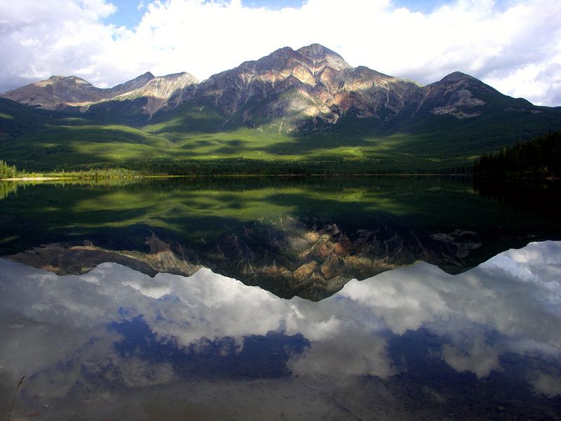 Morgenstimmung am Pyramid Lake - Jasper