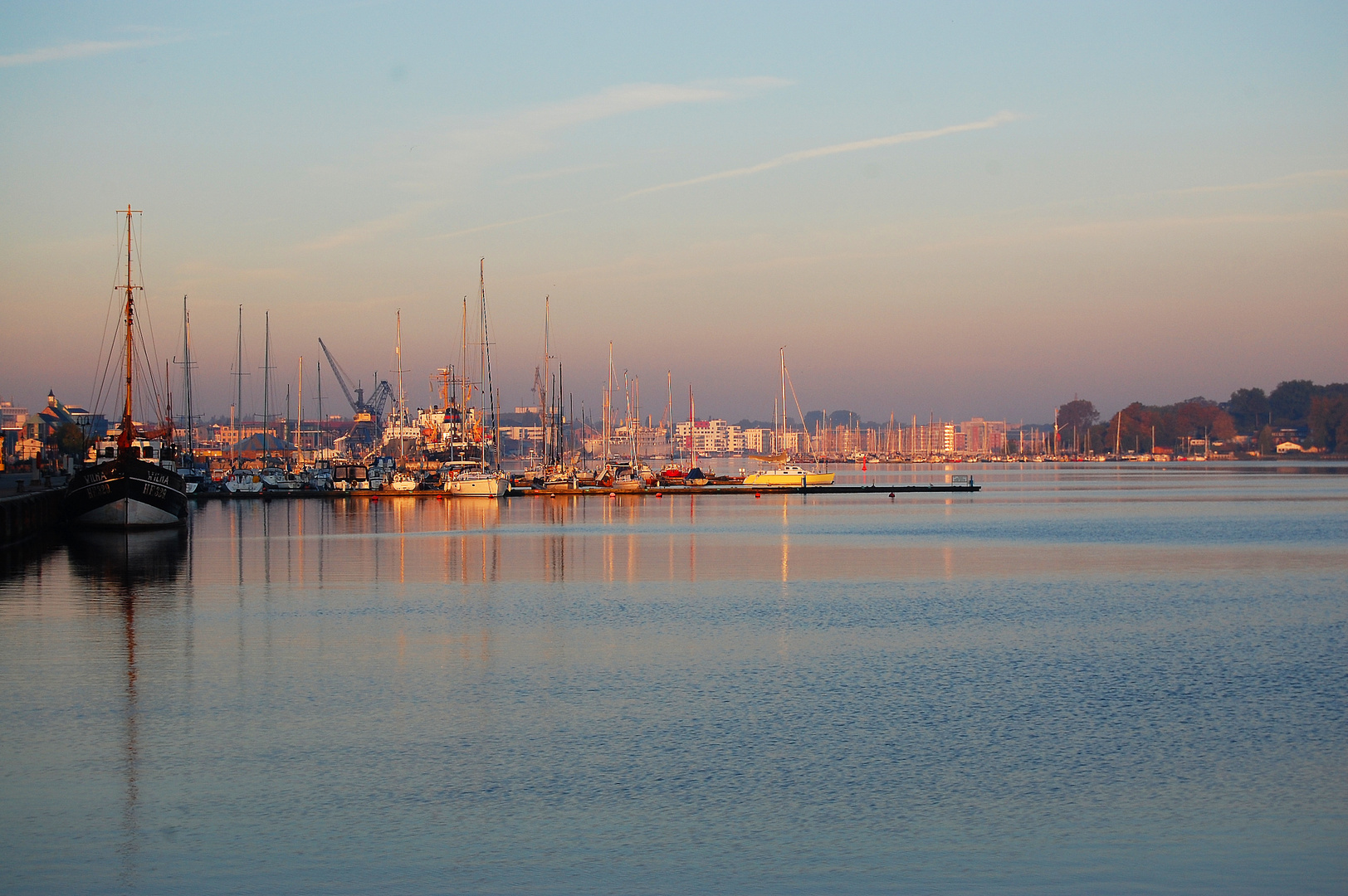 Morgenstimmung am Rostocker Stadthafen 2