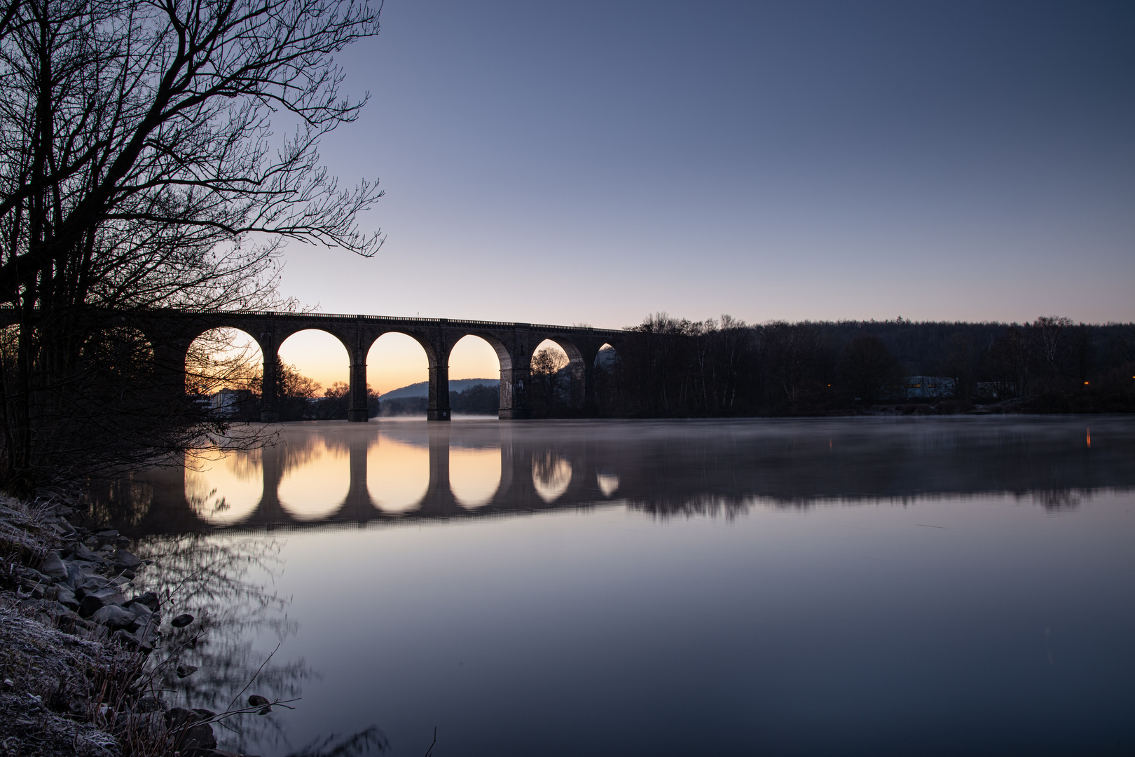 Morgenstimmung am Ruhr - Viadukt