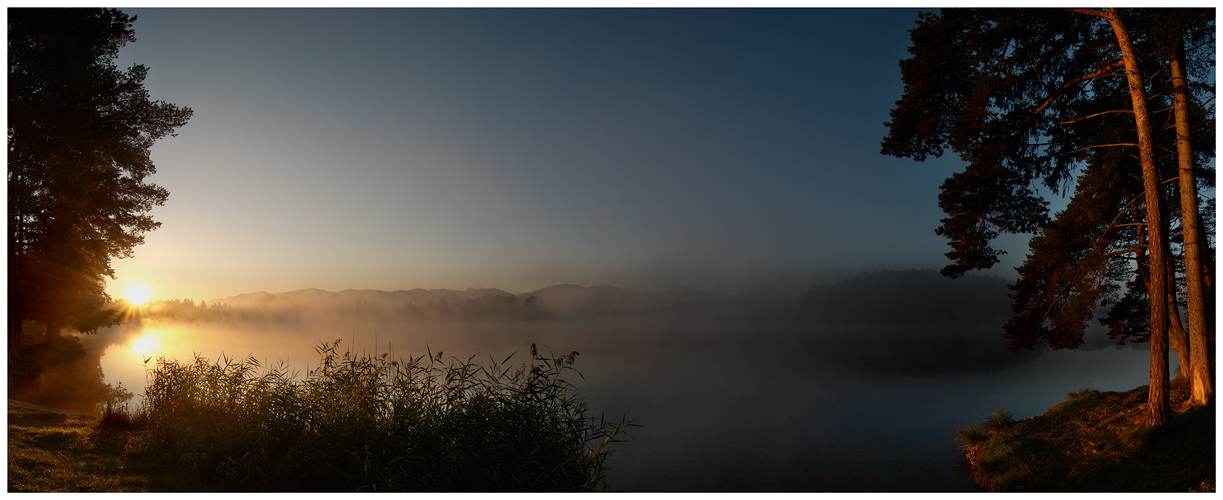 Morgenstimmung am Schmuttersee...