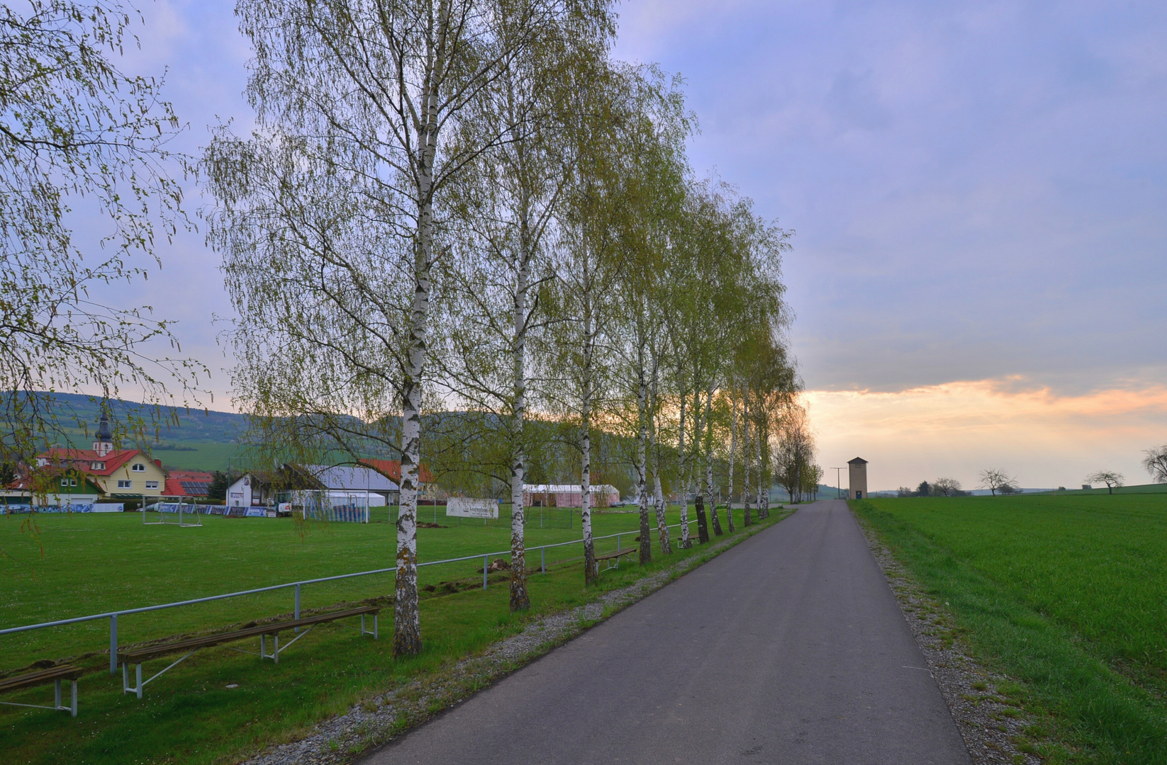 Morgenstimmung am Sportplatz