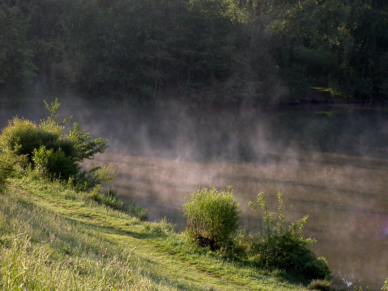 Morgenstimmung am Stausee in Winterbach - Projekt Wasser