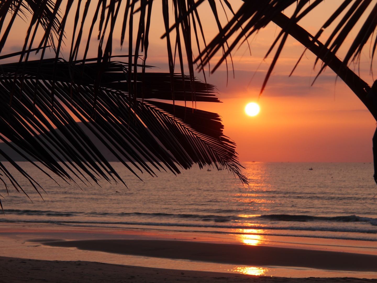 Morgenstimmung am Strand von Mui Ne in Vietnam