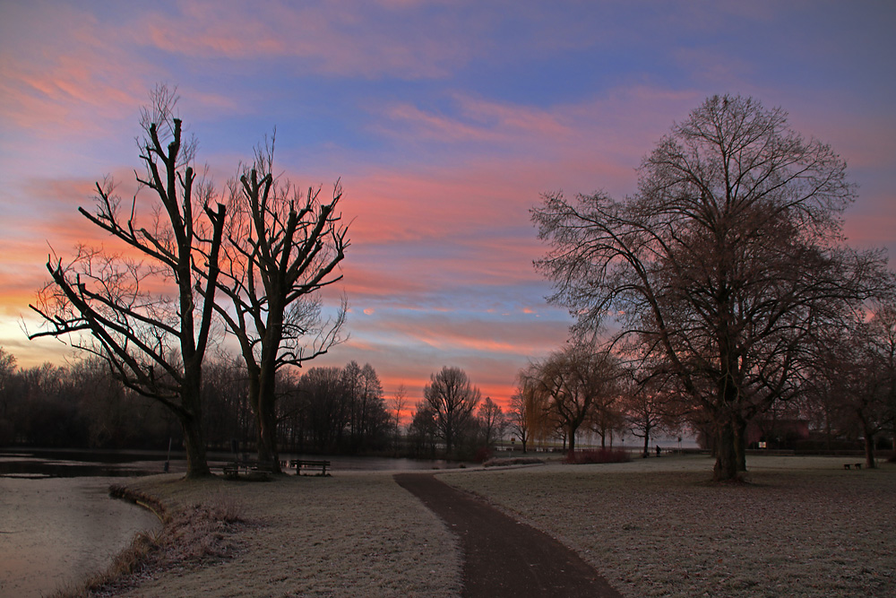 Morgenstimmung am Weihergelände