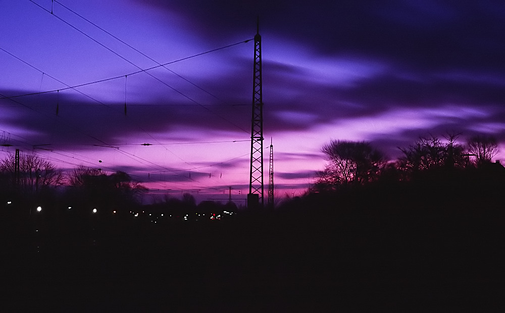 Morgenstimmung an der Bahn