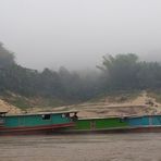 Morgenstimmung an der Bootsanlegestelle in Pakbeng / Laos