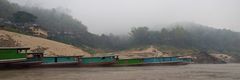 Morgenstimmung an der Bootsanlegestelle in Pakbeng / Laos