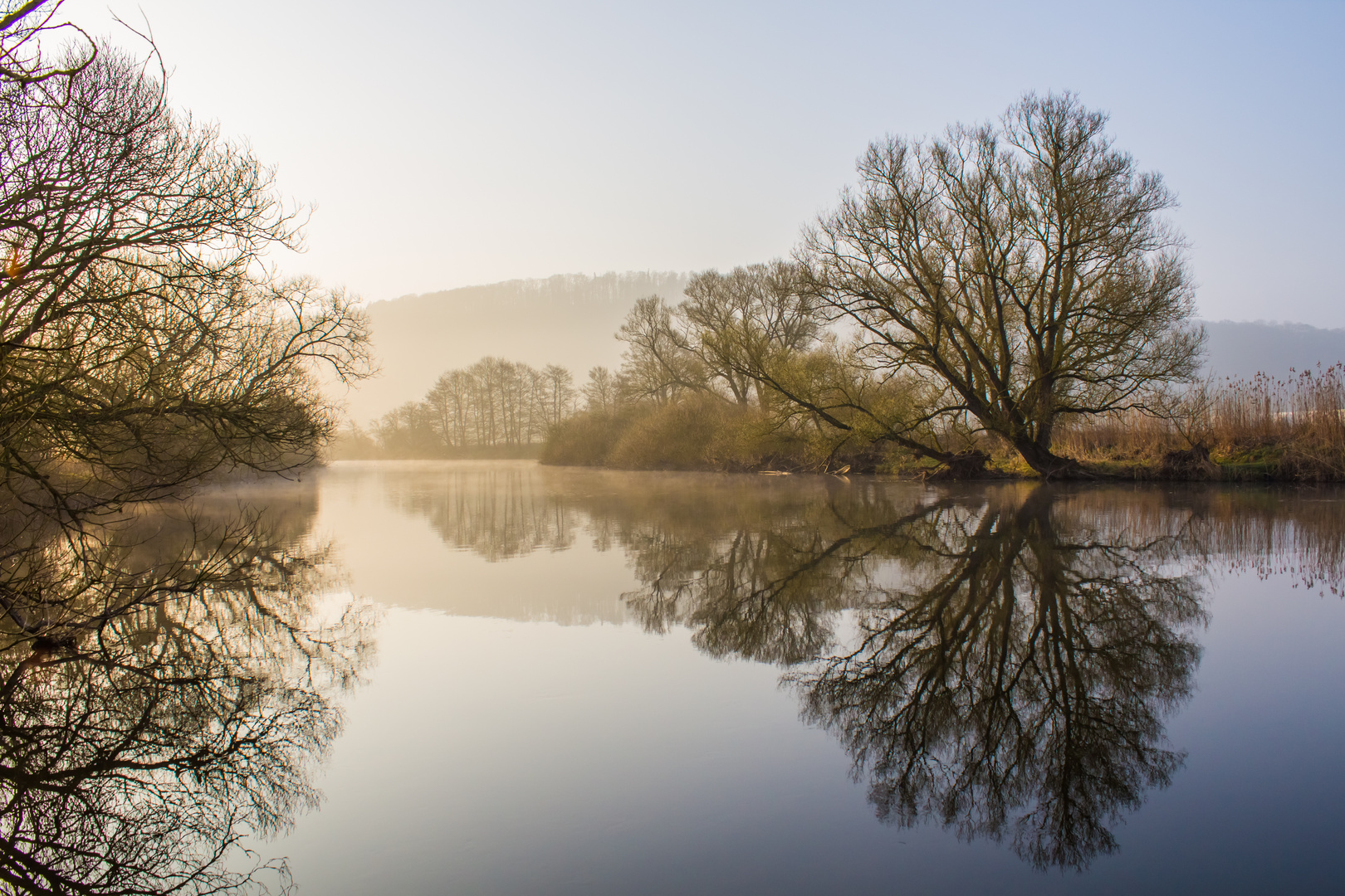 Morgenstimmung an der Lahn bei Löhnberg