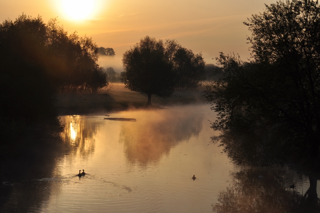 Morgenstimmung an der Lippe