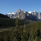 Morgenstimmung an der Moraine Lake Road