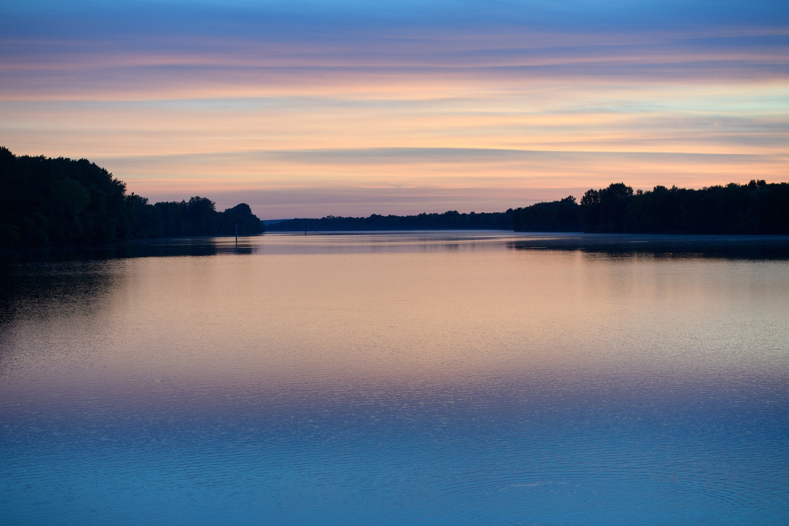 Morgenstimmung an der Saône bei Fleurville 