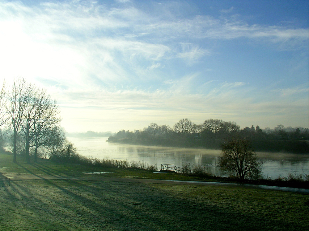 Morgenstimmung an der Weser