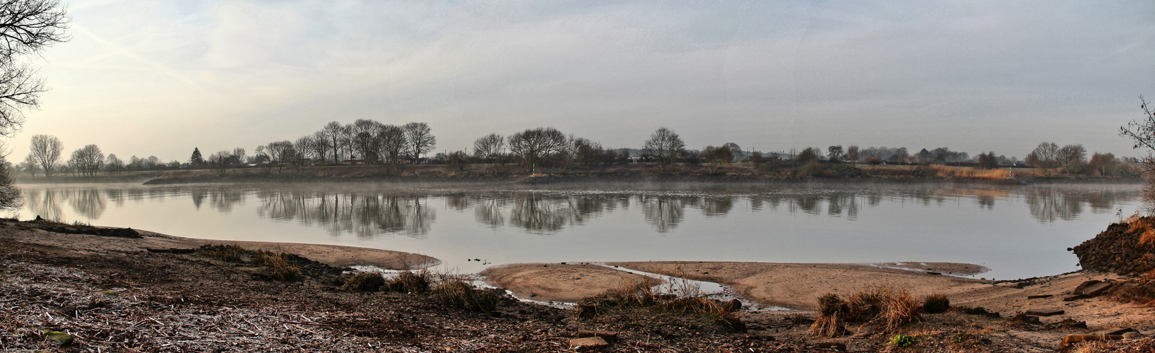 Morgenstimmung an der Weser