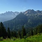 Morgenstimmung auf dem Weg zur Fiderepasshütte