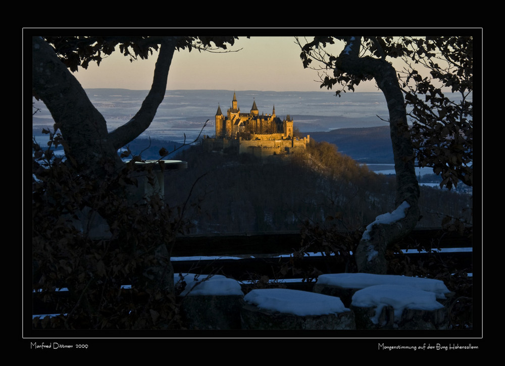 Morgenstimmung auf der Burg Hohenzollern