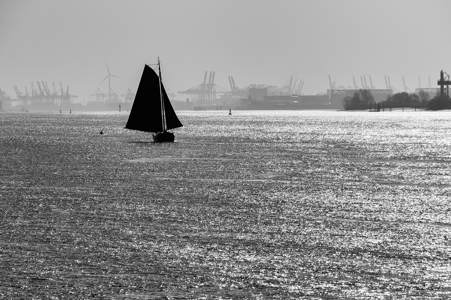 Morgenstimmung auf der Elbe