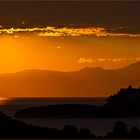 Morgenstimmung auf Sithonia, Blick zum Berg Athos