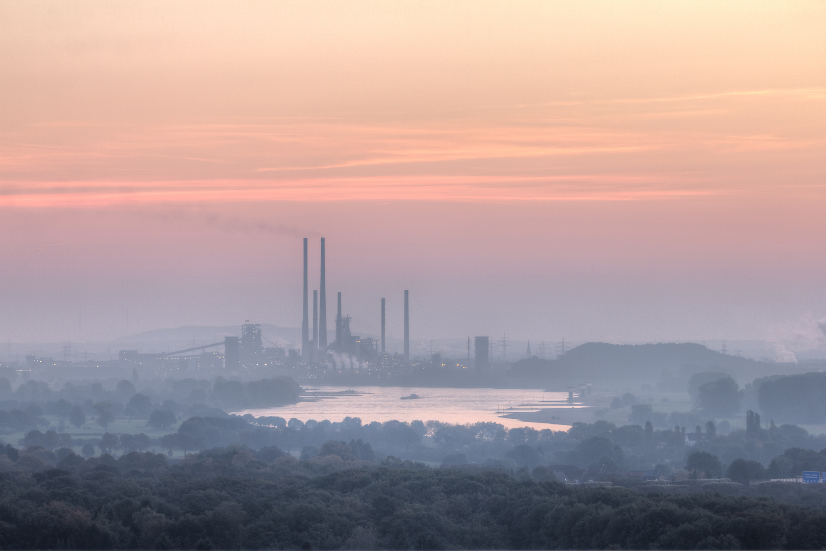 Morgenstimmung - Blick auf Duisburg