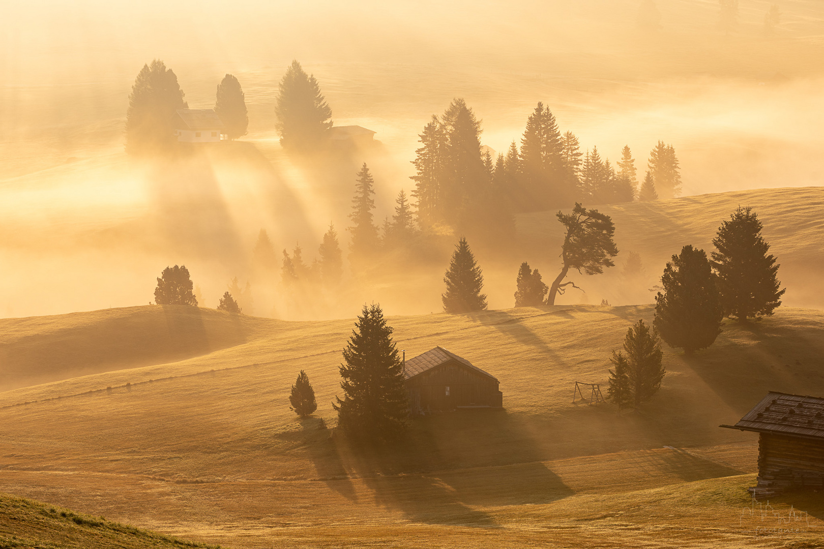 Morgenstimmung deluxe auf der Seiser Alm