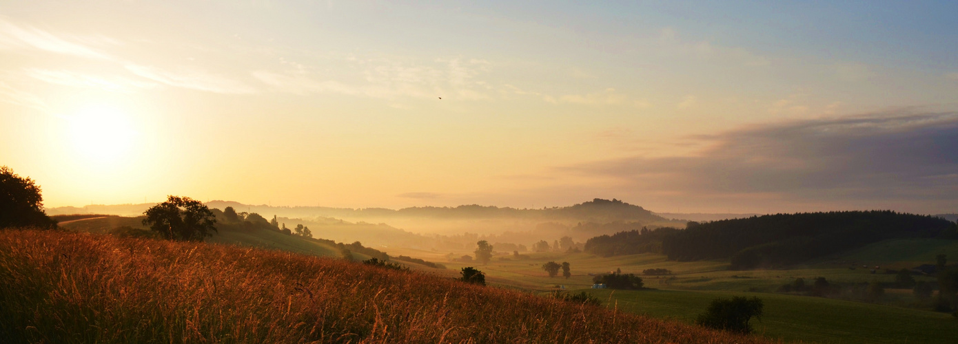 Morgenstimmung im Bühlertal bei Bühlertann