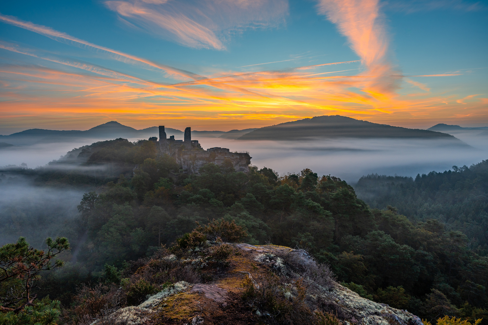 Morgenstimmung im Dahner Felsenland