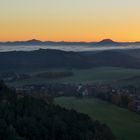 Morgenstimmung im Elbsandsteingebirge