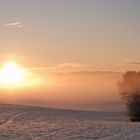 Morgenstimmung im ersten Schnee