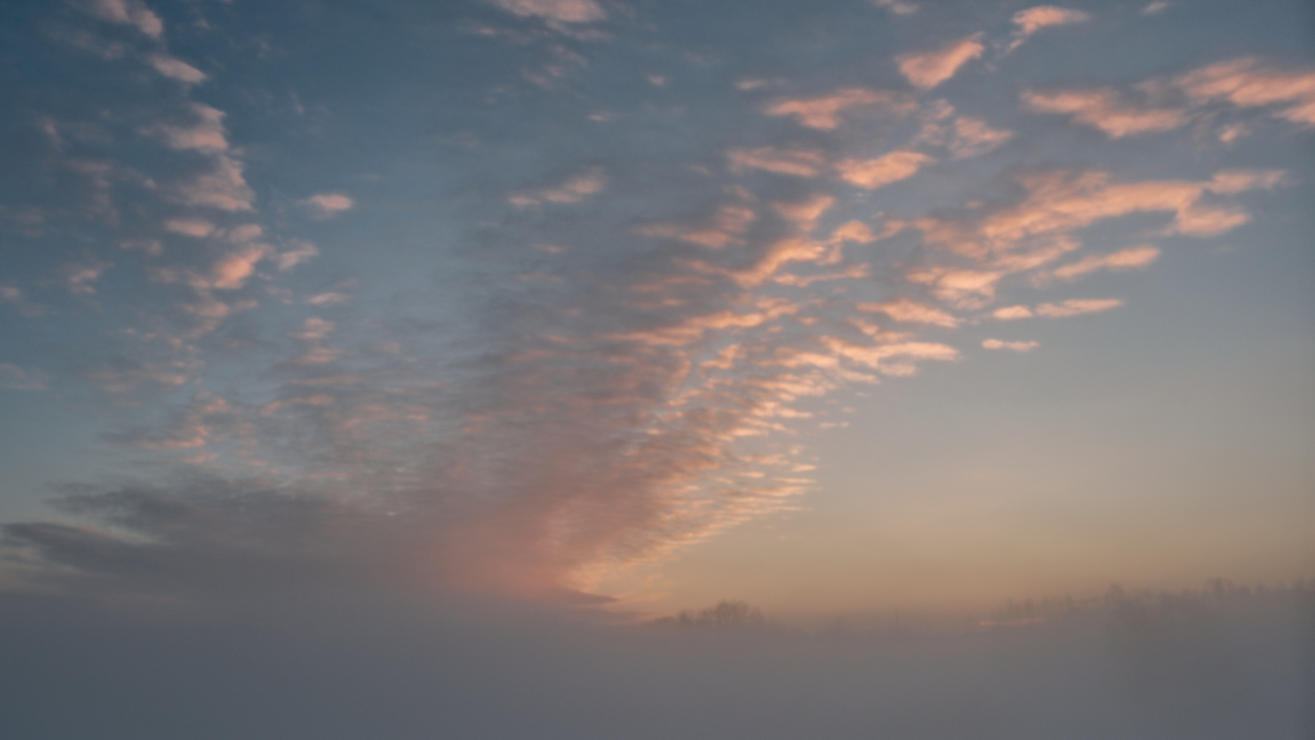 Morgenstimmung im ersten Schnee 