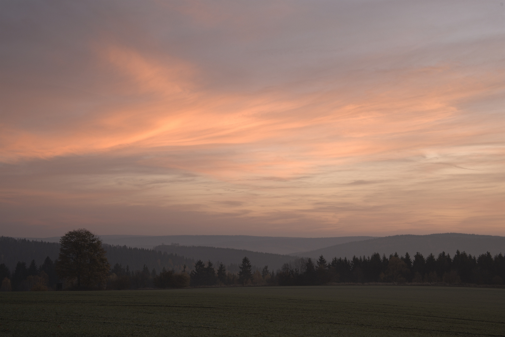 Morgenstimmung im Erzgebirge