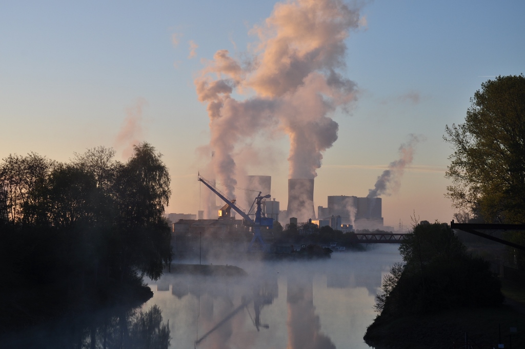 Morgenstimmung im Hafen von Hamm-Uentrop