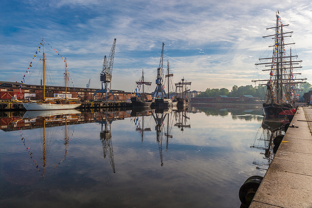 Morgenstimmung im Lübecker Hafen