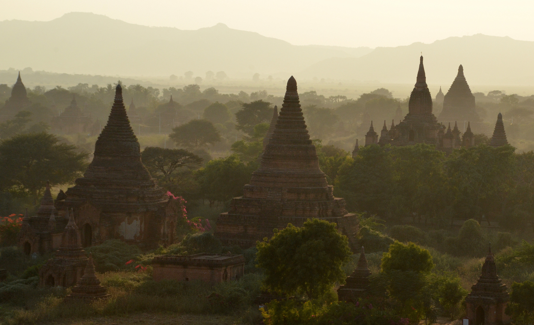 Morgenstimmung in Bagan