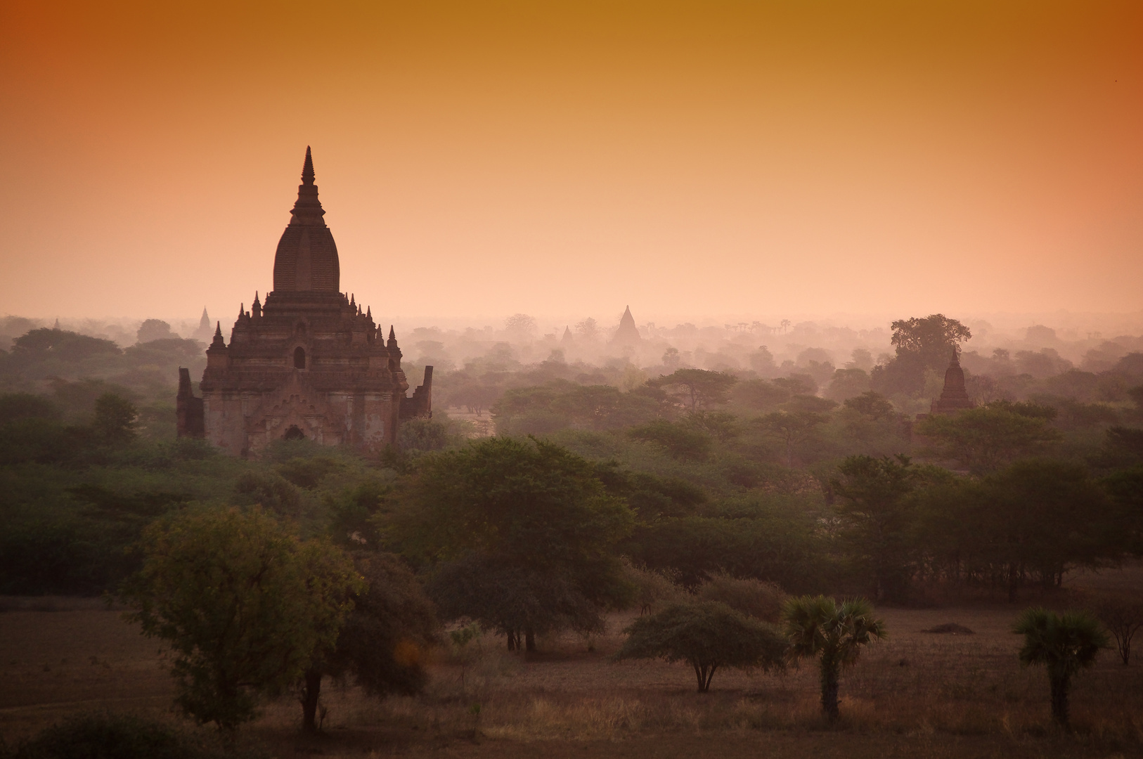 Morgenstimmung in Bagan