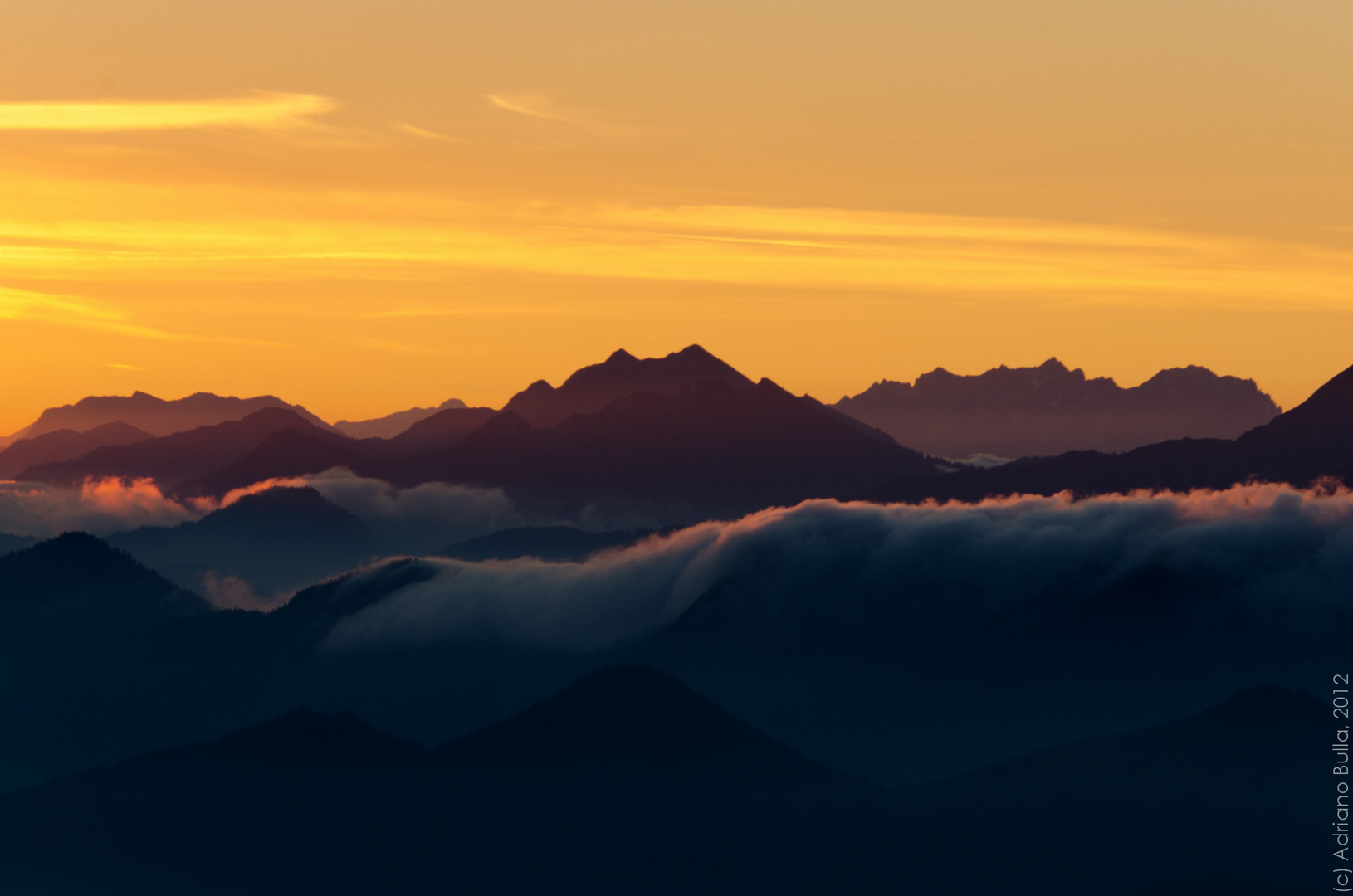 Morgenstimmung in den Alpen