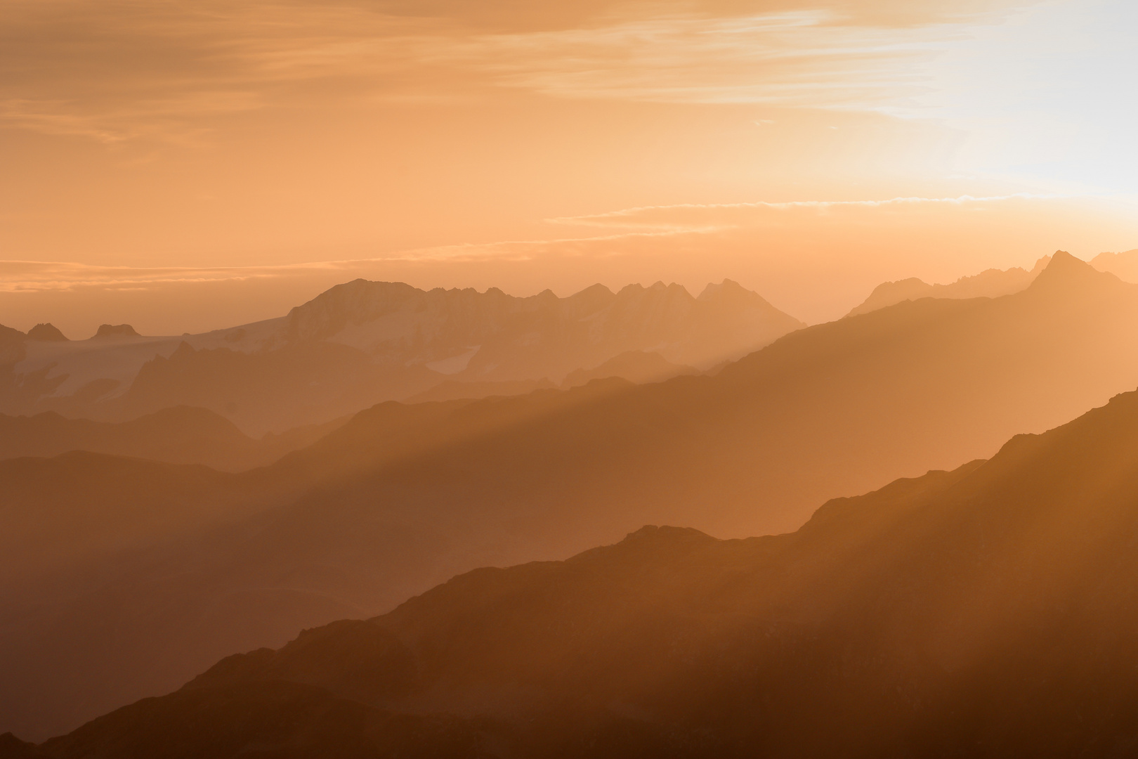 Morgenstimmung in den Bergen 